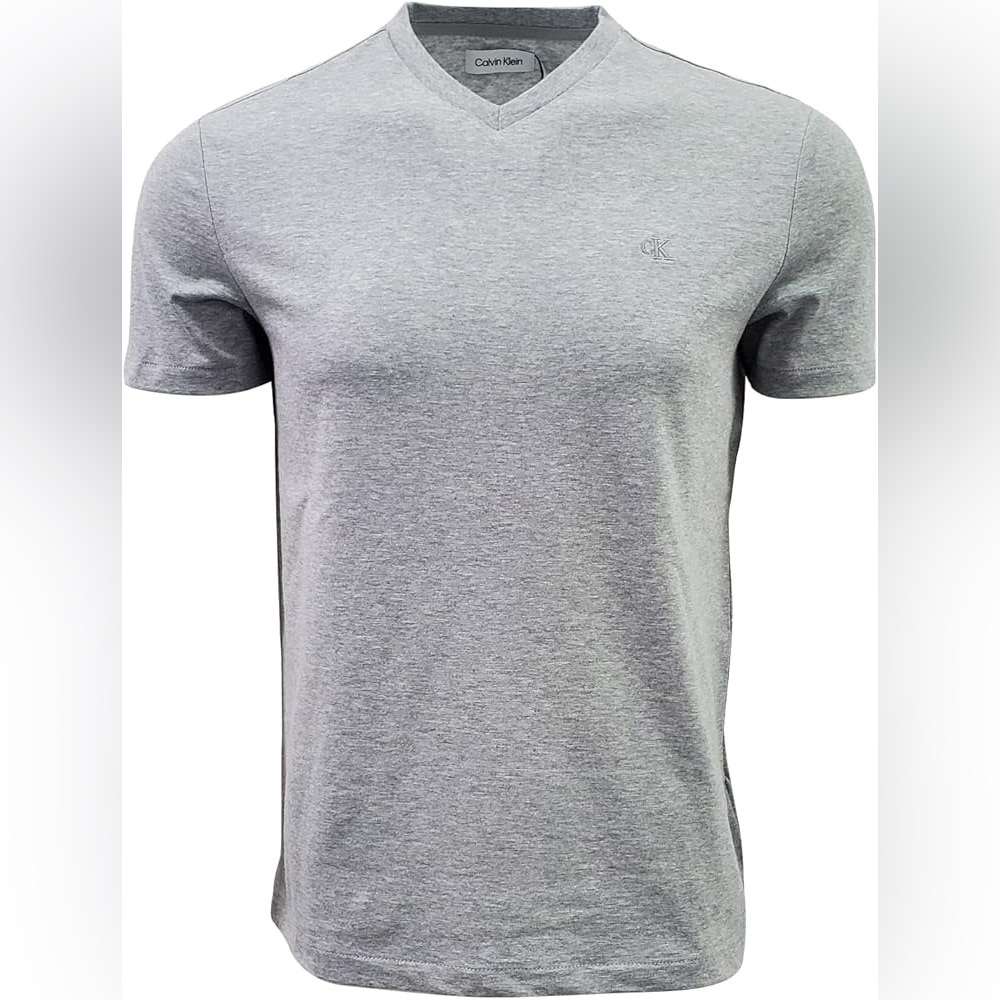 Calvin Klein Men's Smooth Cotton V-Neck T-Shirt New Size M